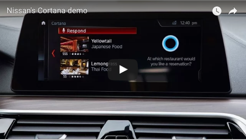 Asistente Virtual Cortana de Nissan para facilitar el día a día
