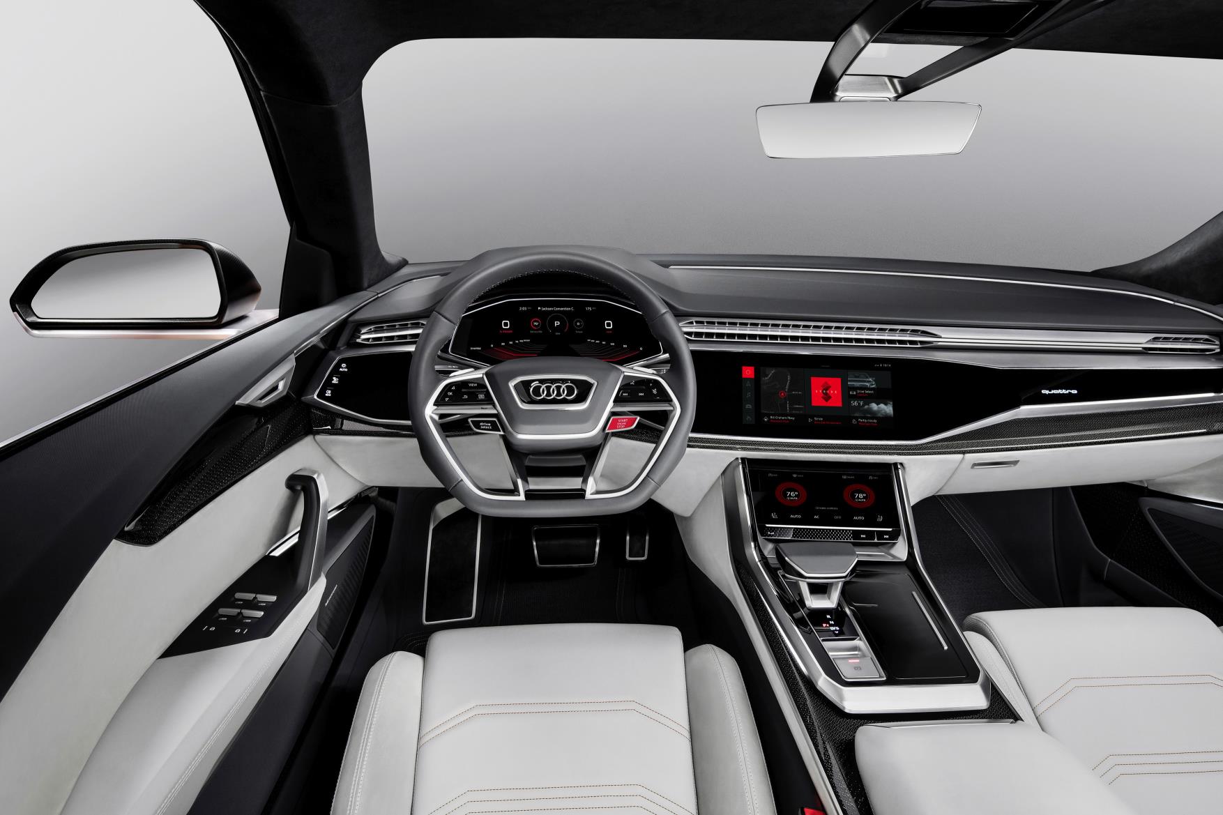 Audi muestra el sistema Android integrado en el Audi Q8 Sport Concept