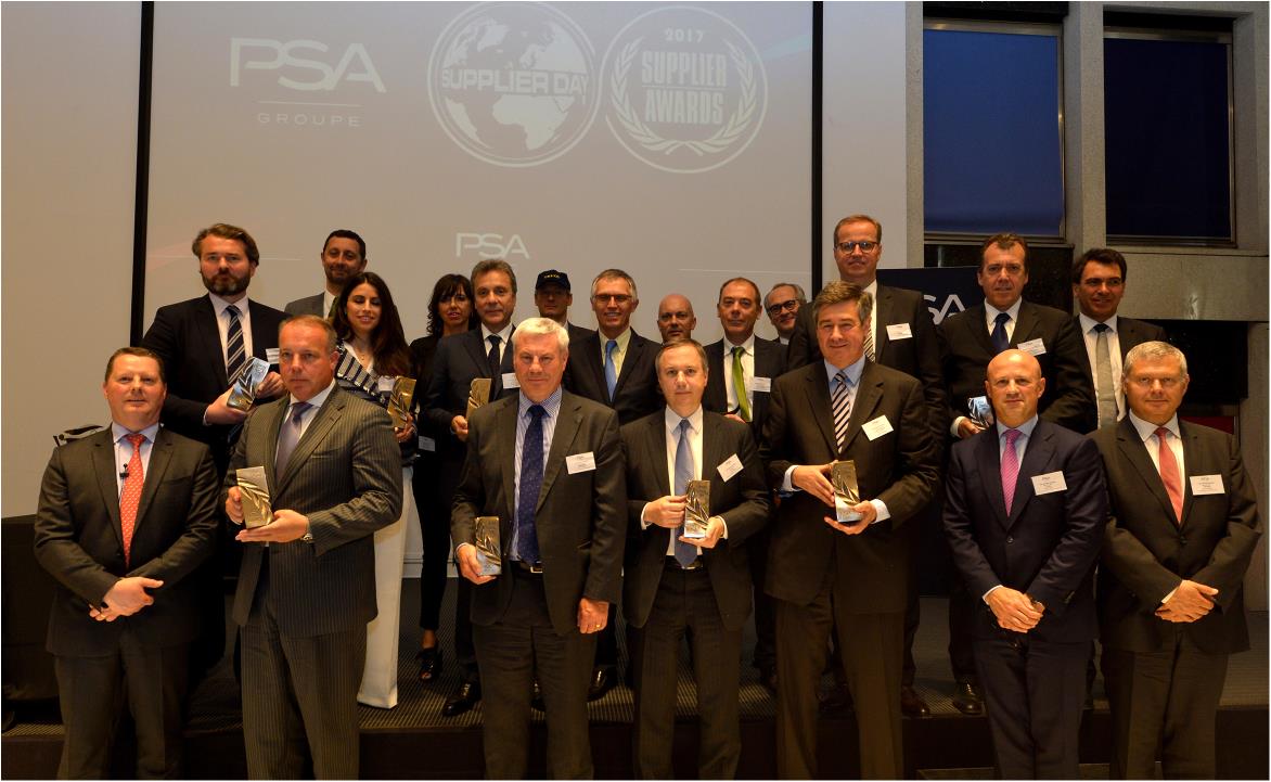 Trofeo Proveedores 2017 del Grupo PSA