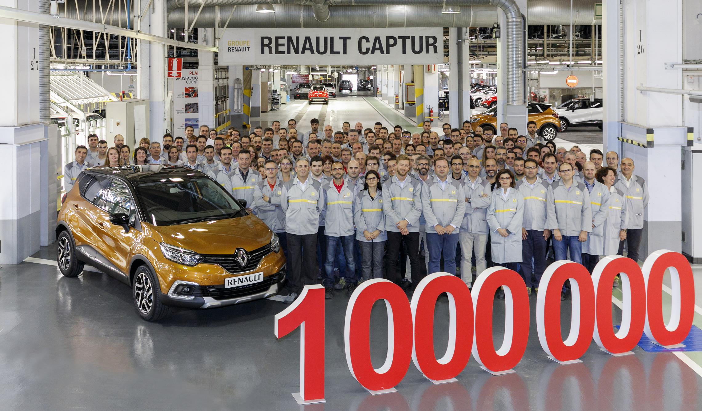 Renault produce 1.000.000 de Captur en Valladolid en tan sólo 4 años