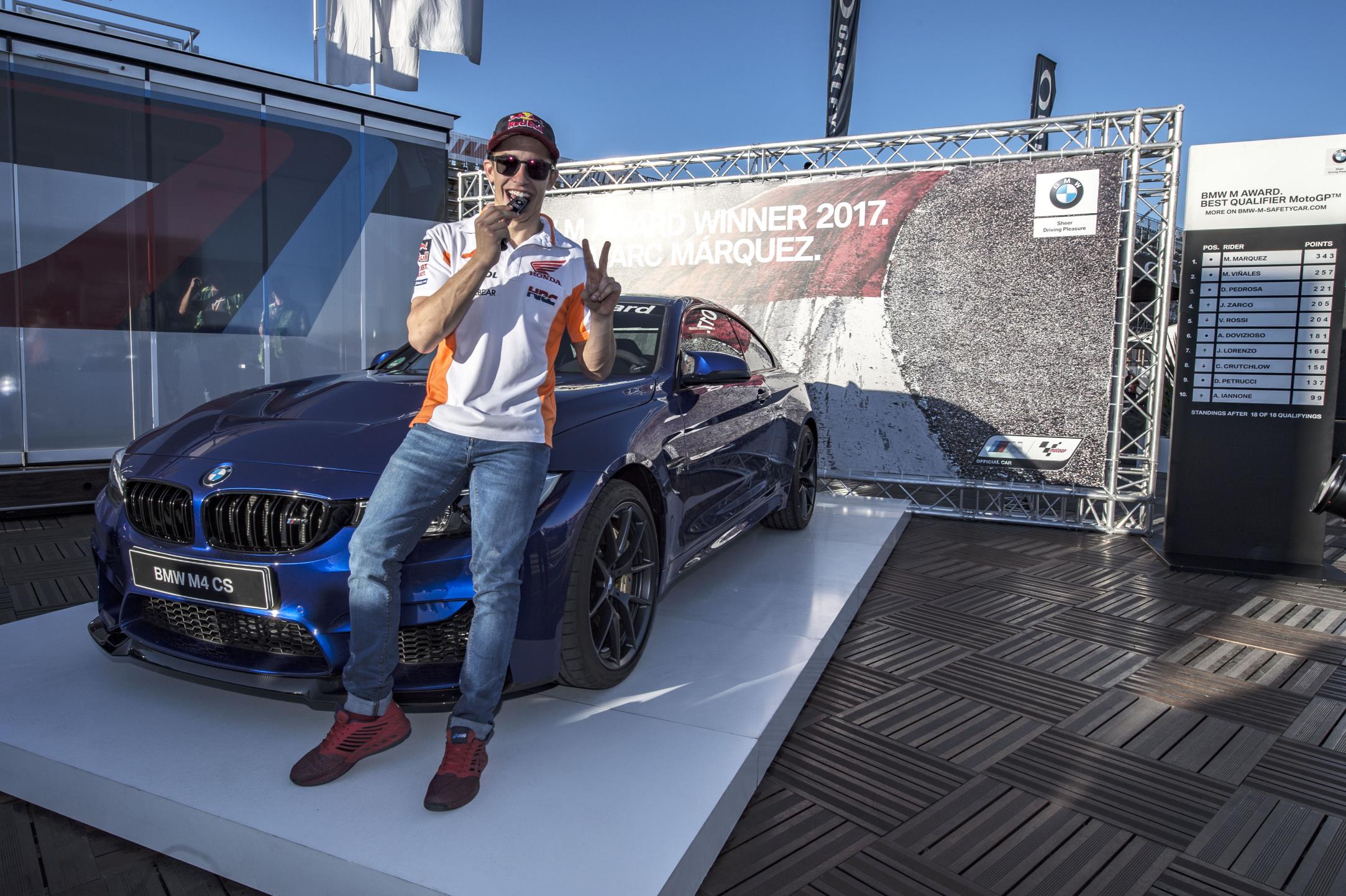 Quinta victoria de Márquez en el BMW M Award