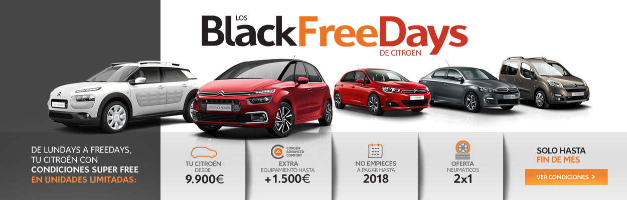 En noviembre, todos los días son Black Free Days en Citroën