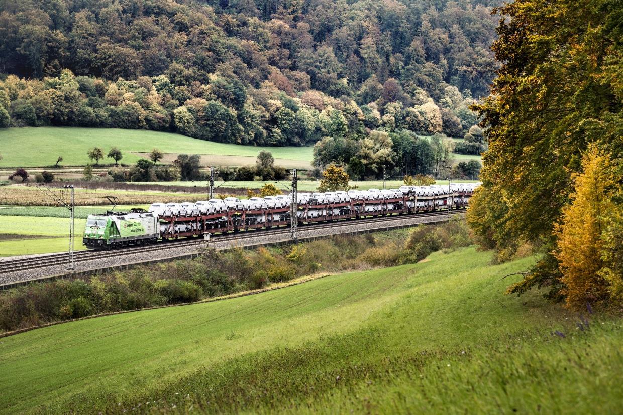 El transporte ferroviario para AUDI AG en Alemania está libre de emisiones de CO2
