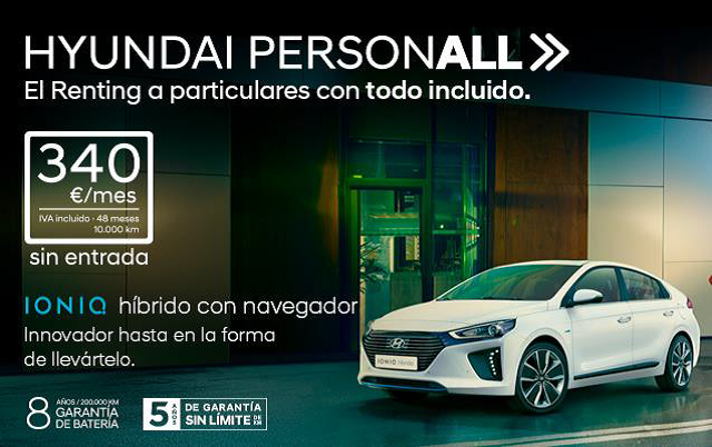 Hyundai Personall el nuevo Renting de Hyundai