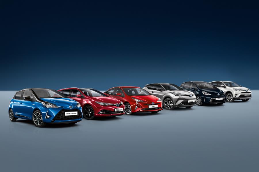 La gama híbrida eléctrica de Toyota
