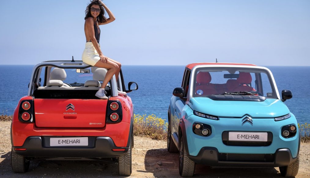 Lucía Rivera, madrina del Citroën E-Mehari