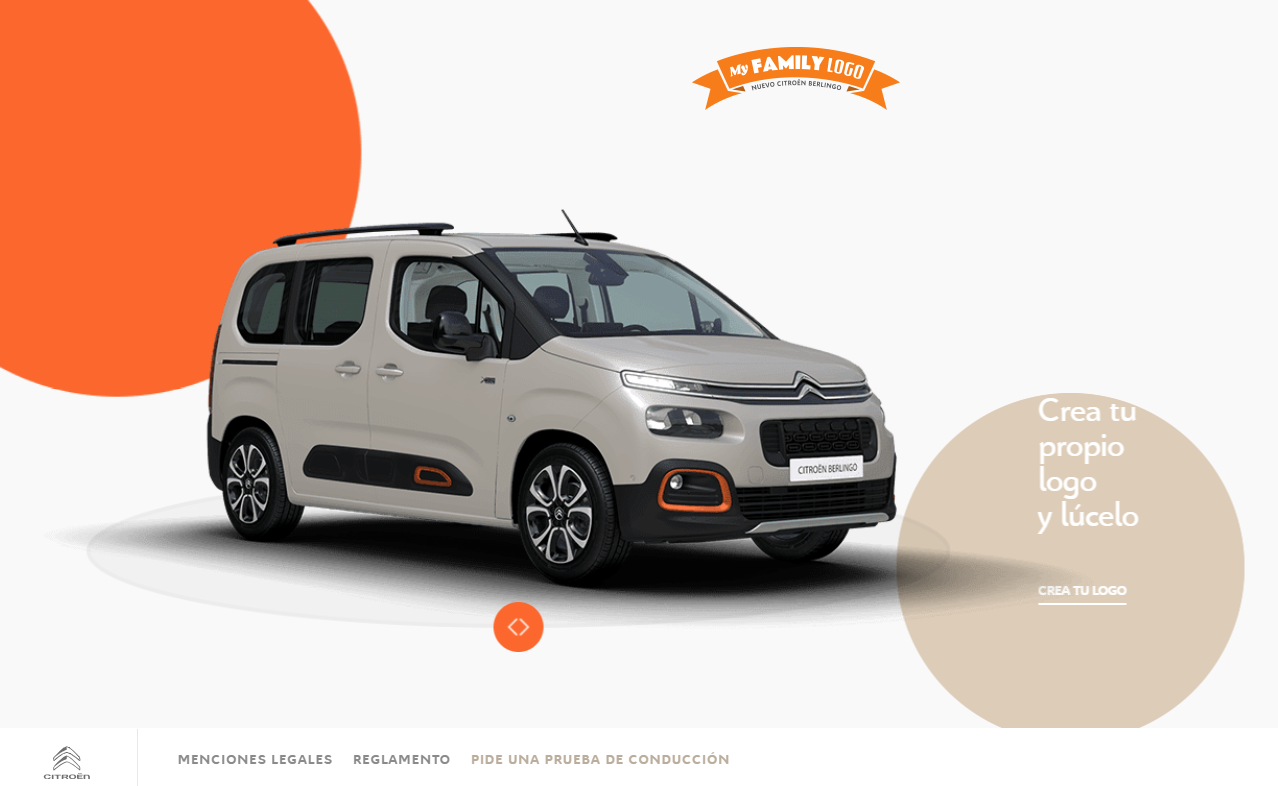 Crea tu logo con el Citroën Berlingo