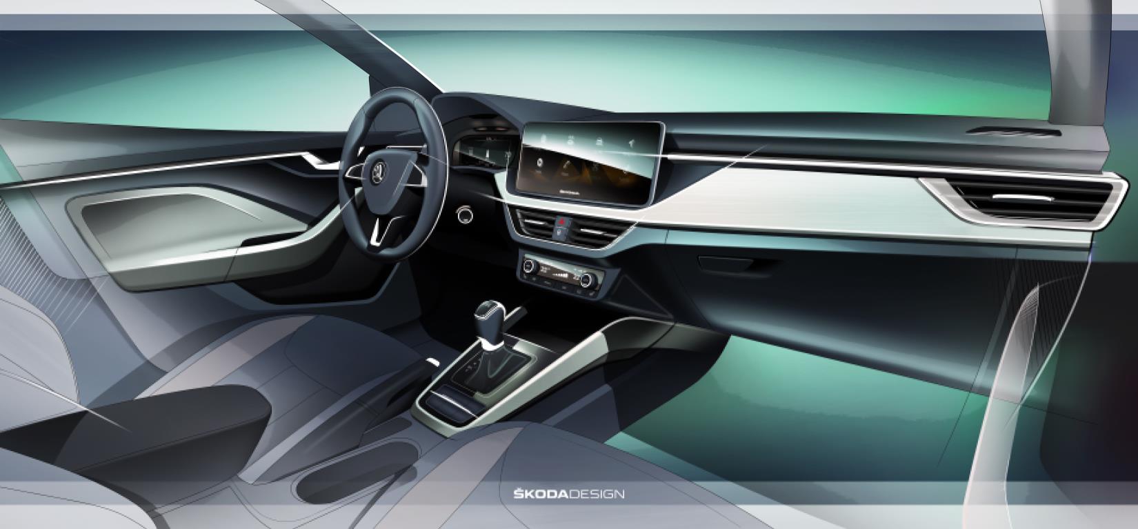 Nuevo concepto interior en el SKODA Scala