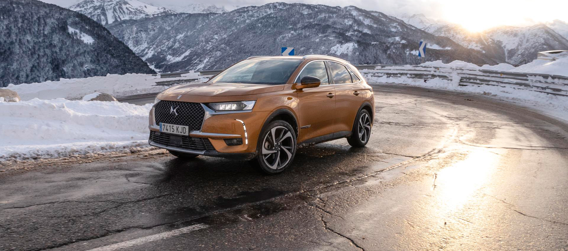 DS7 Crossback a prueba en las pistas forestales del valle de Arán