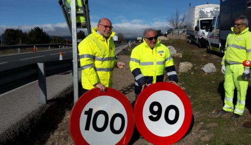 Mañana entra en vigor el límite de 90 km/h en carreteras convencionales