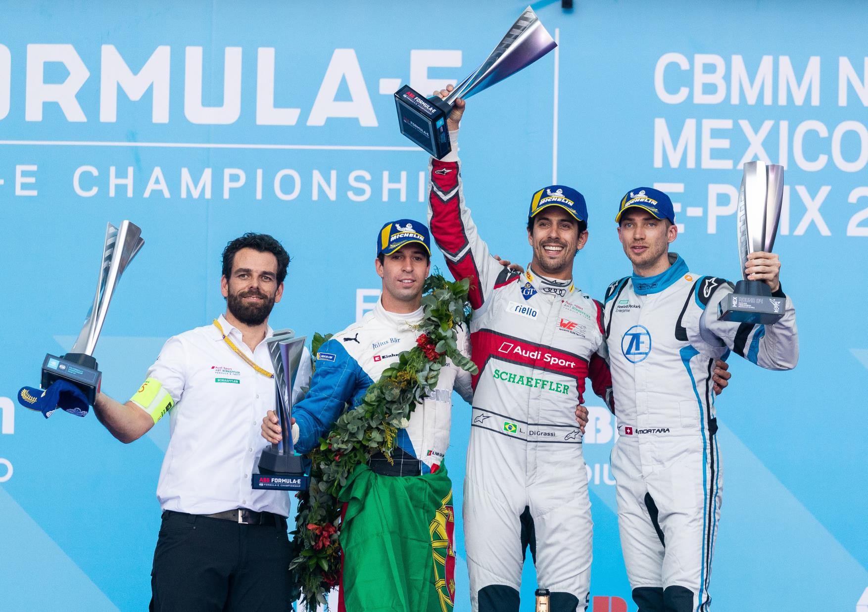 AUDI arrasa con el e-tron FE05 en México a los mandos de Luca Di Grassi