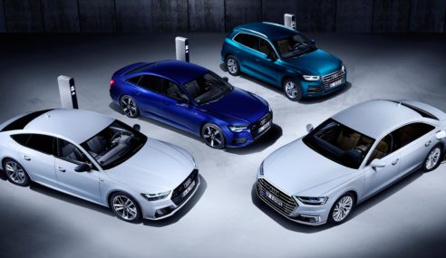 AUDI nuevas versiones híbridas enchufables para el A8, A7 Sportback, A6 y Q5