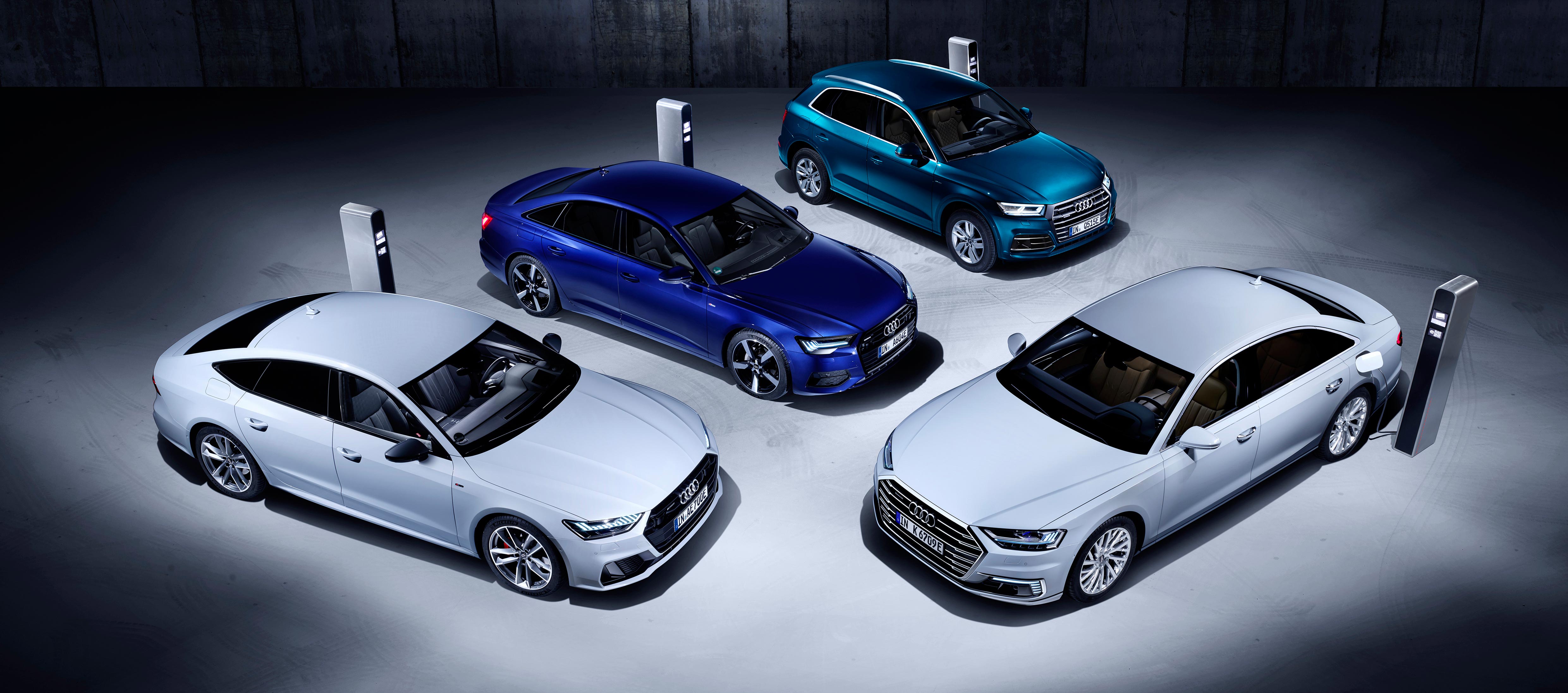 AUDI nuevas versiones híbridas enchufables para el A8, A7 Sportback, A6 y Q5