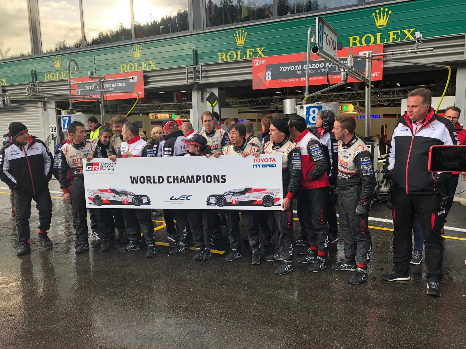 TOYOTA GAZOO Racing gana el título de constructores WEC