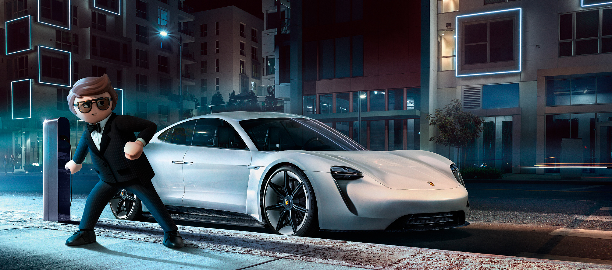 Porsche Mission E coche del agente secreto Rex Dasher