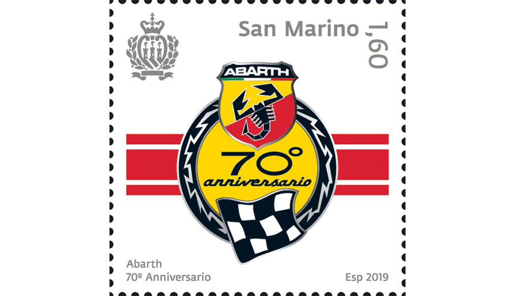 El 70 Aniversario de Abarth en sello conmemorativo