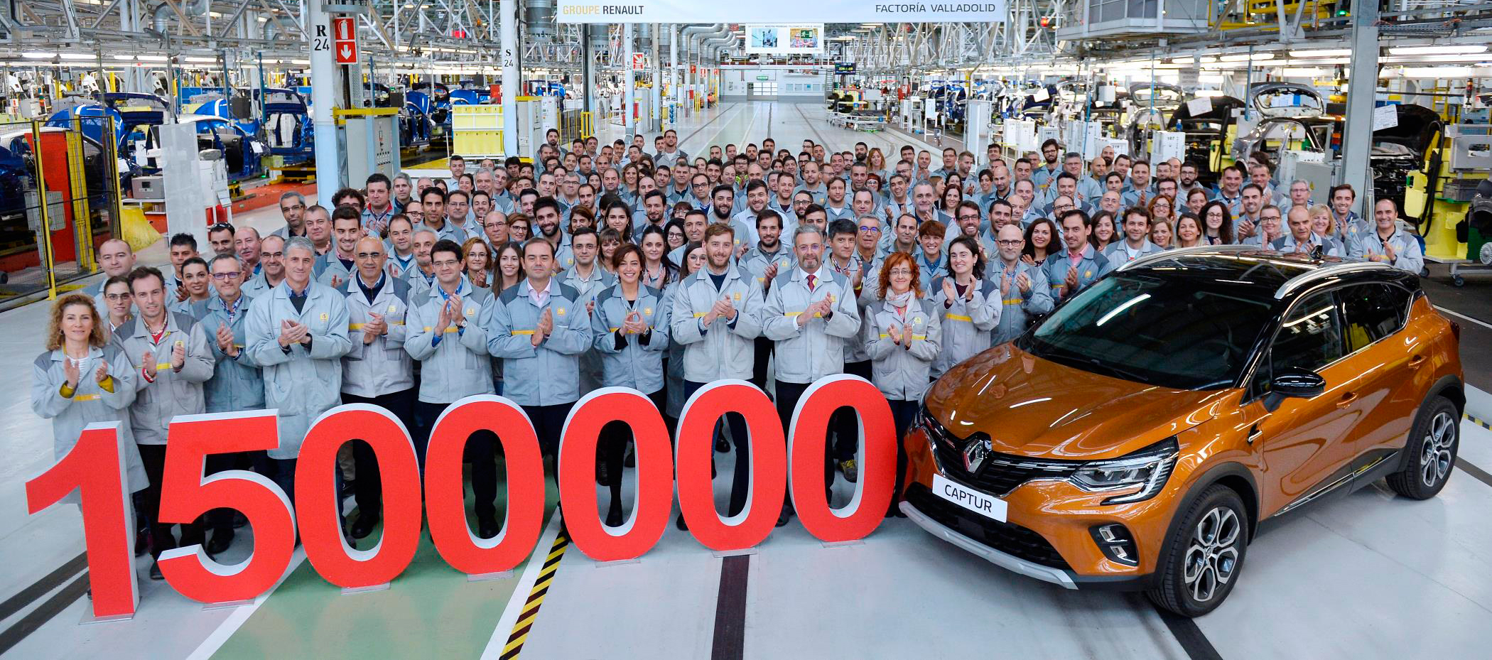 Renault Captur 6 años y 1.500.000 de uds. fabricadas en Valladolid