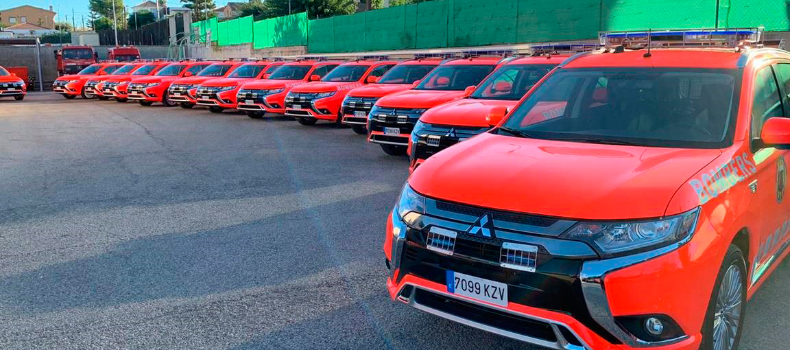 Mitsubishi Outlander PHEV vehículo del Consorcio Provincial de Bomberos de Valencia