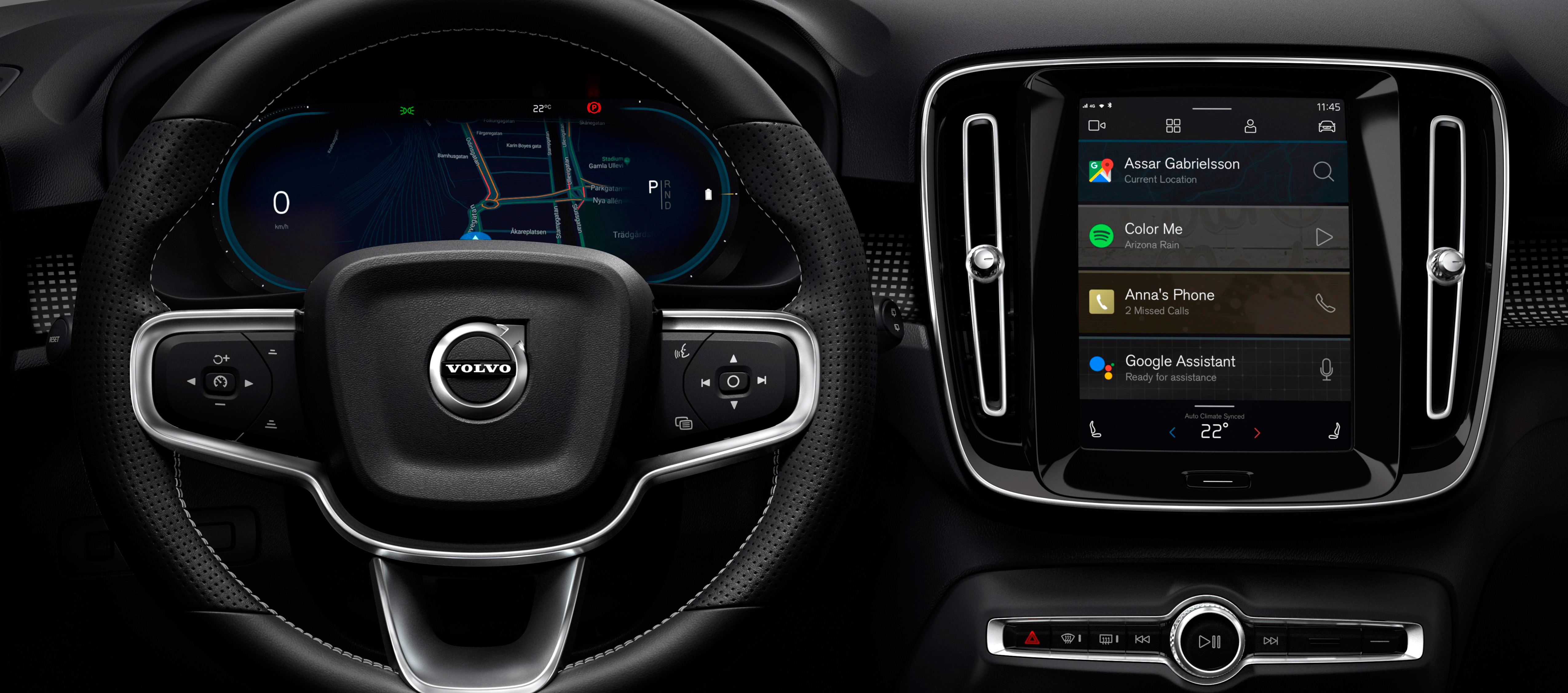 Nuevo sistema de infoentretenimiento en el Volvo XC40