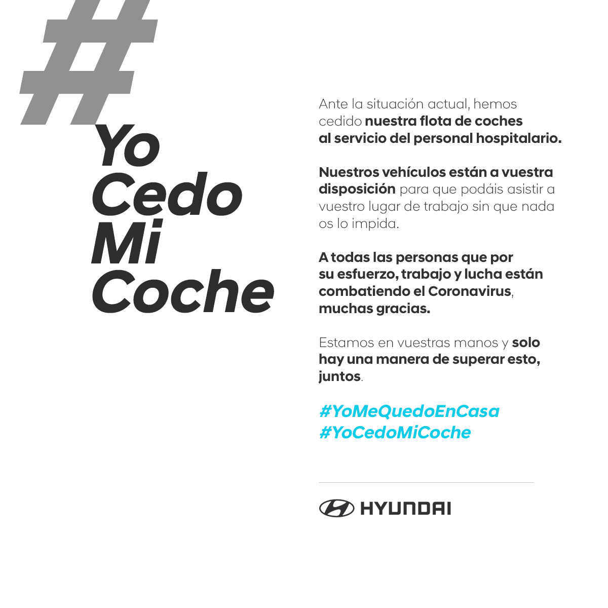 #YoCedoMiCoche la acción solidaria de Hyundai