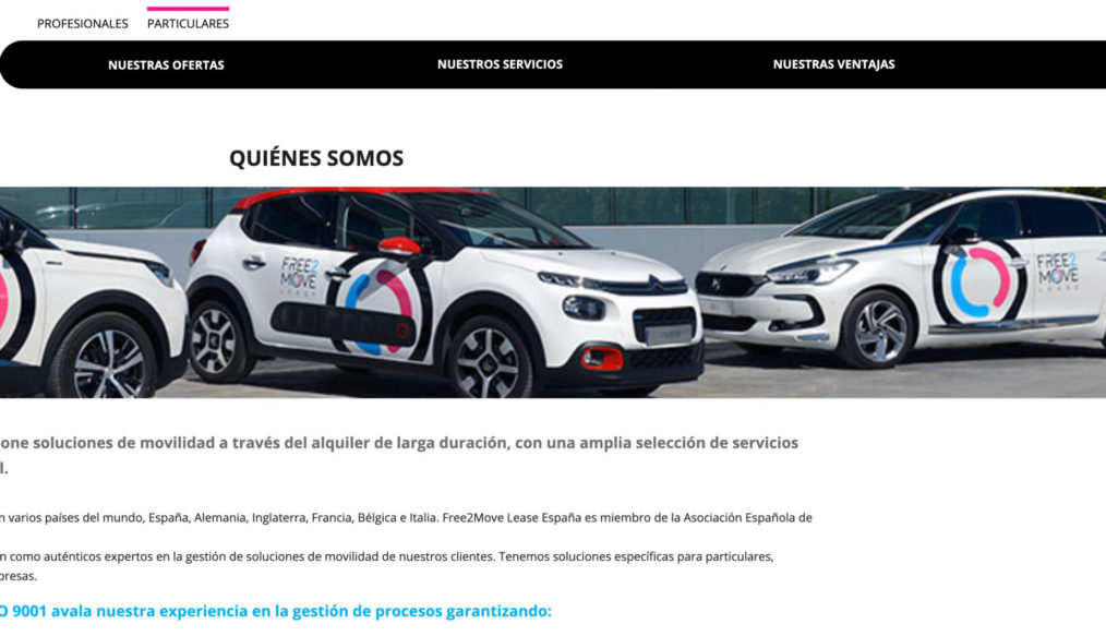 Free2Move Lease facilita el acceso al alquiler de sus vehículos