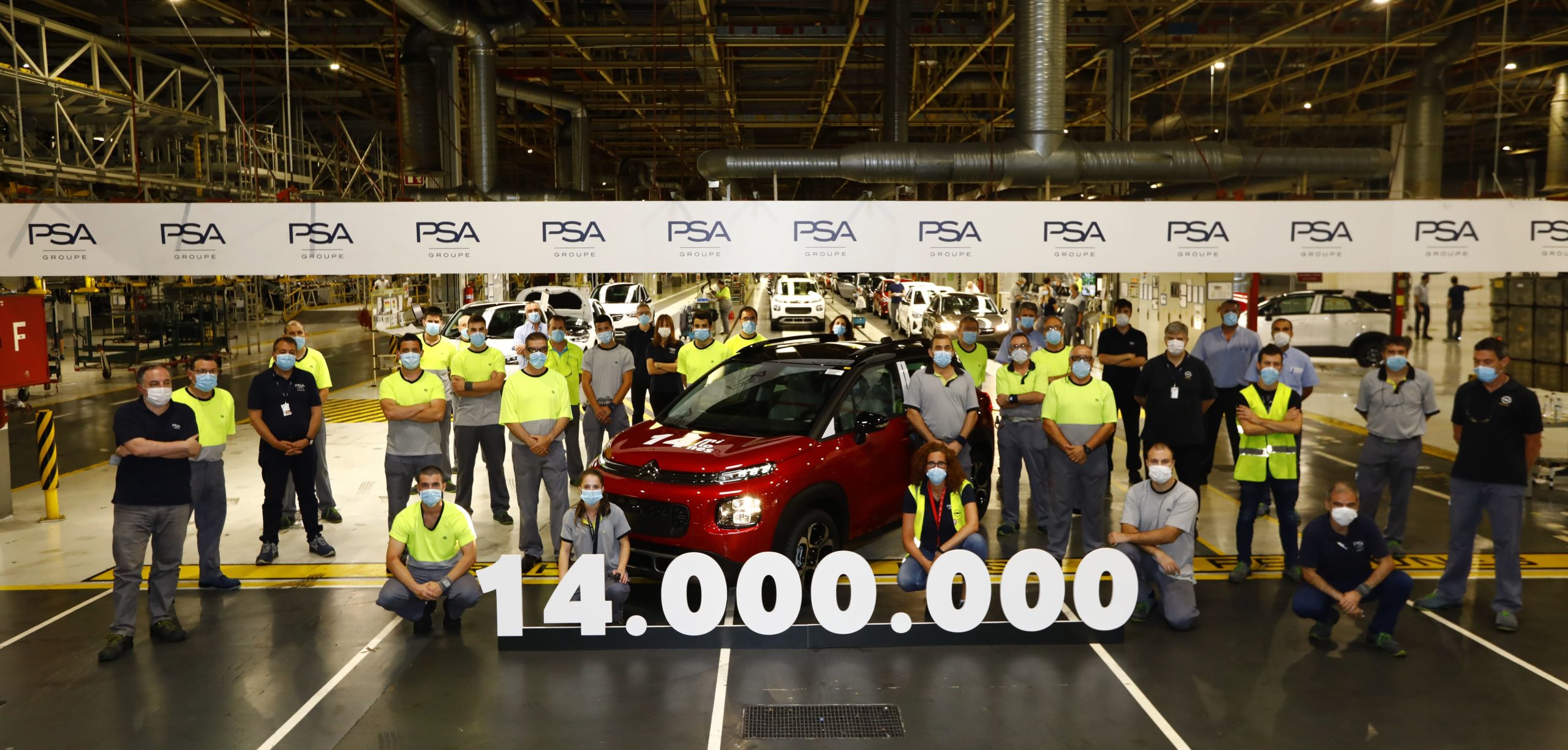 La planta de Groupe PSA en Zaragoza alcanza los 14 millones de unidades producidas.