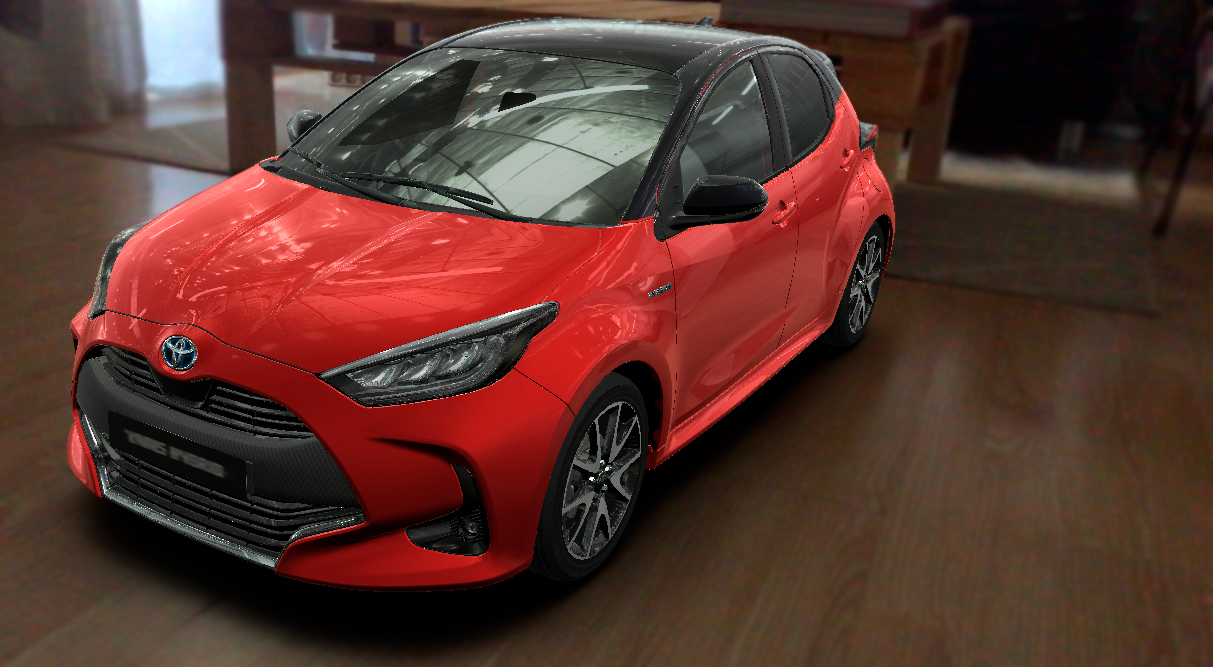 Realidad aumentada para configurar el nuevo Toyota Yaris Electric Hybrid