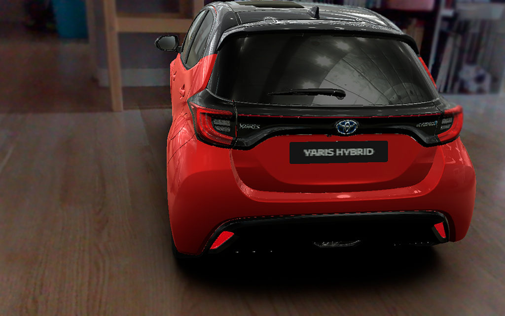 Realidad aumentada para configurar el nuevo Toyota Yaris Electric Hybrid