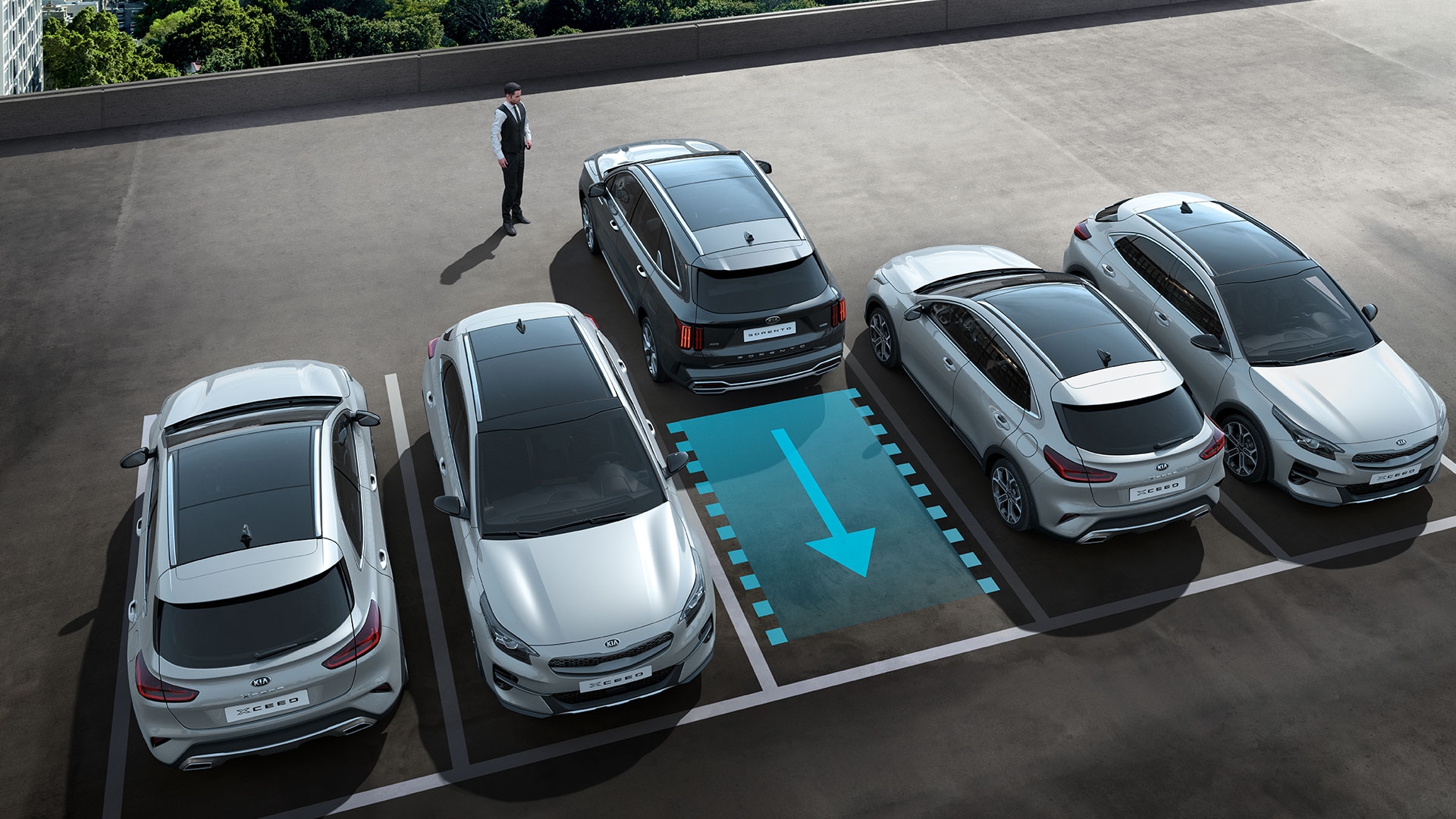 Remote Smart Parking Assist la ayuda de KIA en el aparcamiento