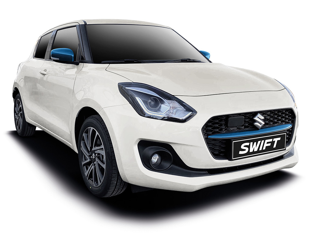 Suzuki Swift Blue & White
