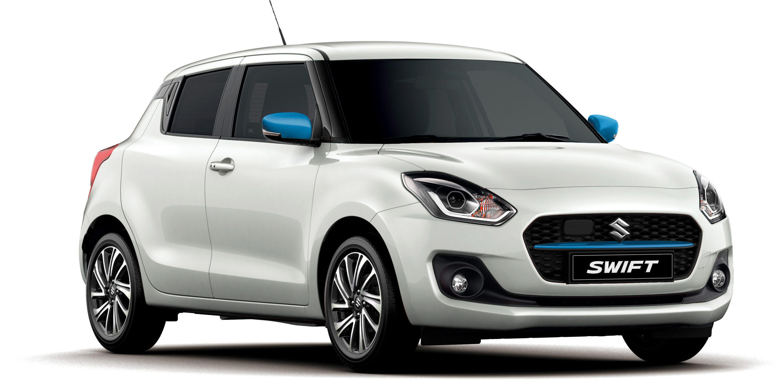 Suzuki Swift Blue & White