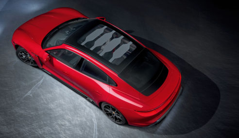 Porsche Taycan con techo Sunshine Control