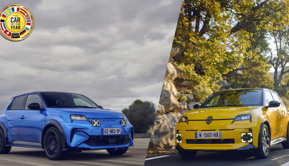 Renault 5 E-Tech eléctrico y Alpine A290 elegidos conjuntamente Coche del Año en Europa 2025